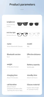 Xiaomi AI Intelligent Glasses Fashion Waterproof Multifunctional Bluetooth Call Playing Music Smart Sunglasses For Men & Woman