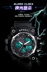 Men's Junior High School Student Fashion Trend Black Technology Sports Glow Men's Electronic Watch