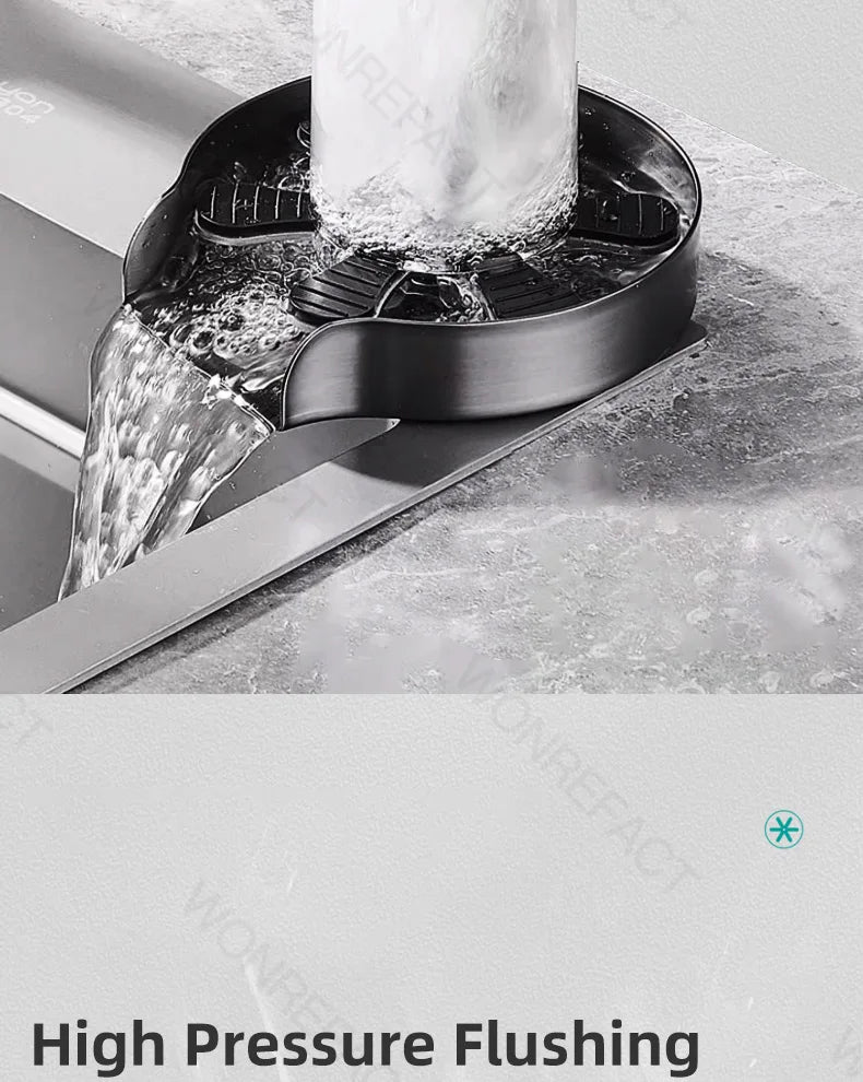 Kitchen Sink Glass Rinser Faucet Cup Rinser for Kitchen Sinks Bottle Washer Kitchen Sink Accessories Stainless Steel