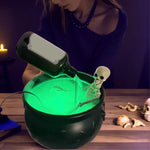 19.5/25cm Halloween Black Witch Bowl Magic Float Bottle And Diffuser Horror House Decoration For Halloween Party Scary Props