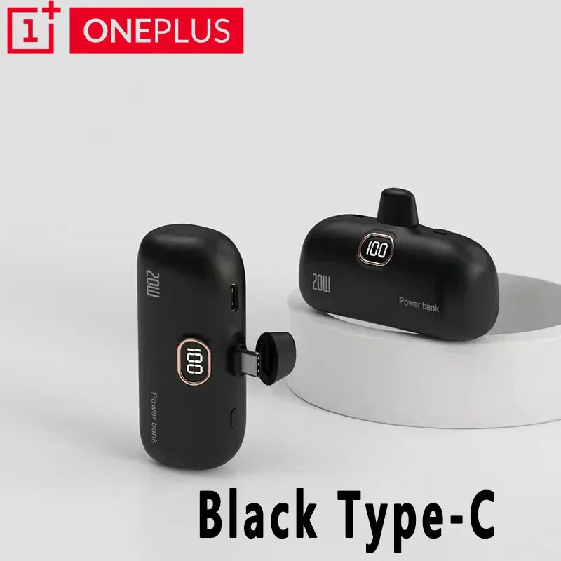 OnePlus 300000mAh Wireless CCC Certification Power Bank Capsule Mobile Power Supply Emergency Fast Charging External Battery