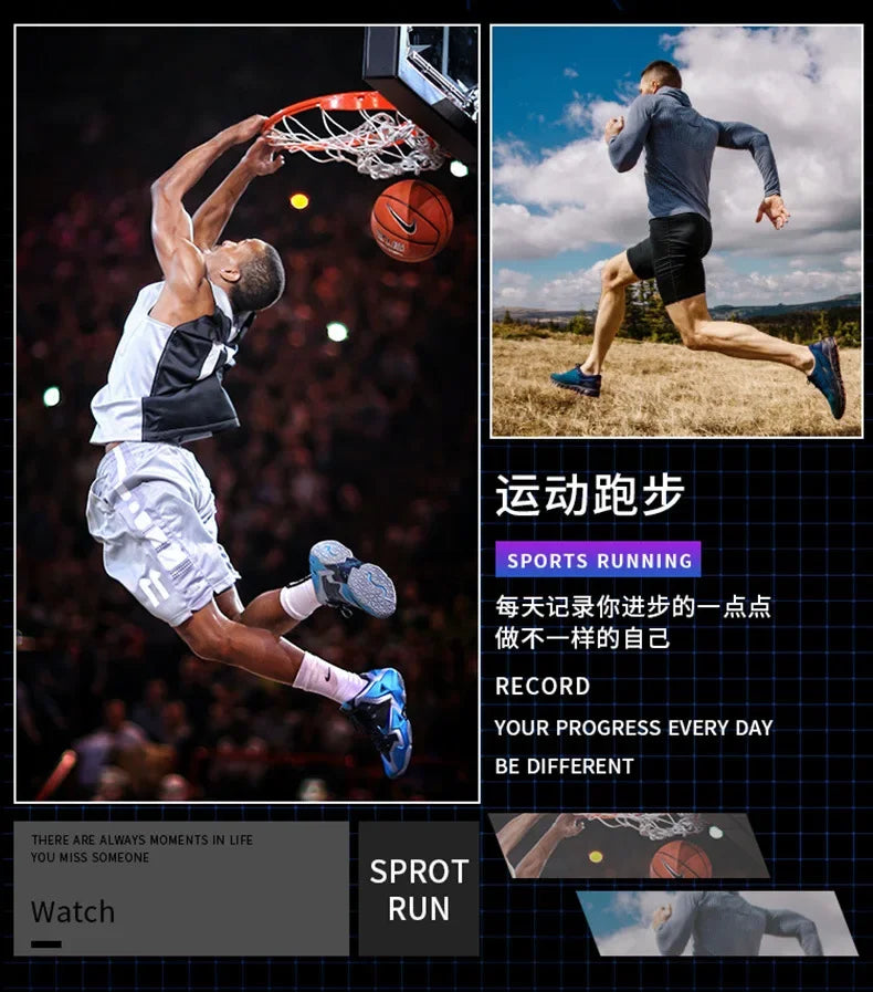 Men's Junior High School Student Fashion Trend Black Technology Sports Glow Men's Electronic Watch