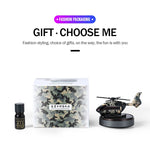 Car Solar Powered Rotation Helicopter Airplane Air Freshener Solar Helicopter Interior Perfume Trim Diffuser Rotary Aromatherapy