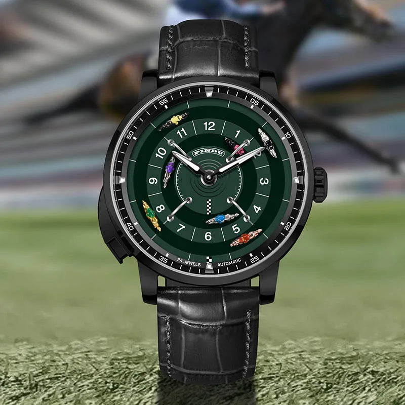 Pindu Horse Gambling Series Men's Full Automatic Mechanical Watch European Racing Roulette Entertainment Design Party Watch