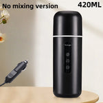 420ml Portable Car Heating Cup Electric Kettle 304 LED Smart Temperature Control Warmer Stirring Cup Heating Bottle Mixing Cup