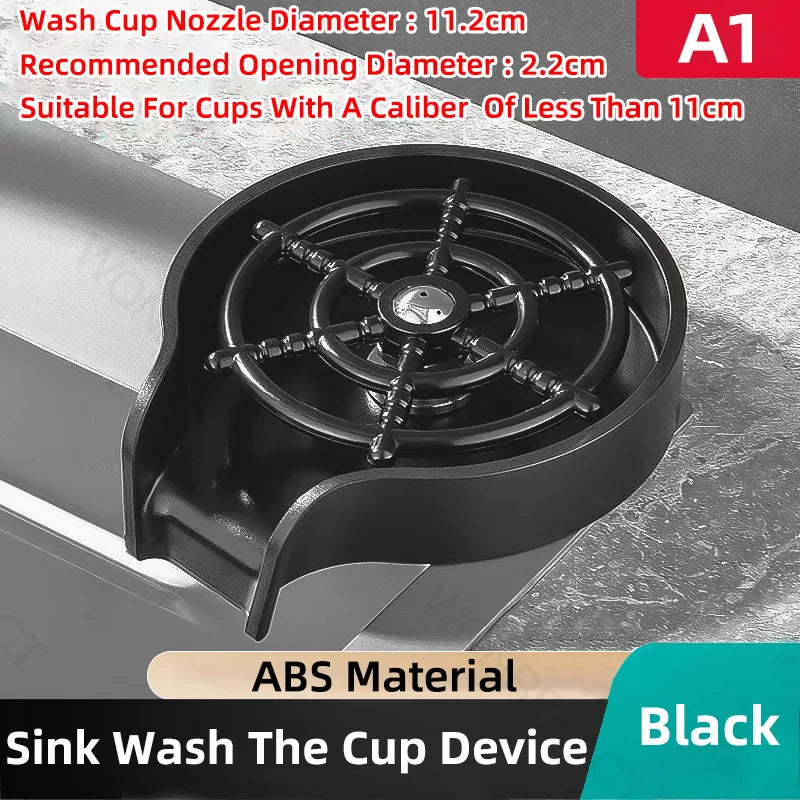 Kitchen Sink Glass Rinser Faucet Cup Rinser for Kitchen Sinks Bottle Washer Kitchen Sink Accessories Stainless Steel