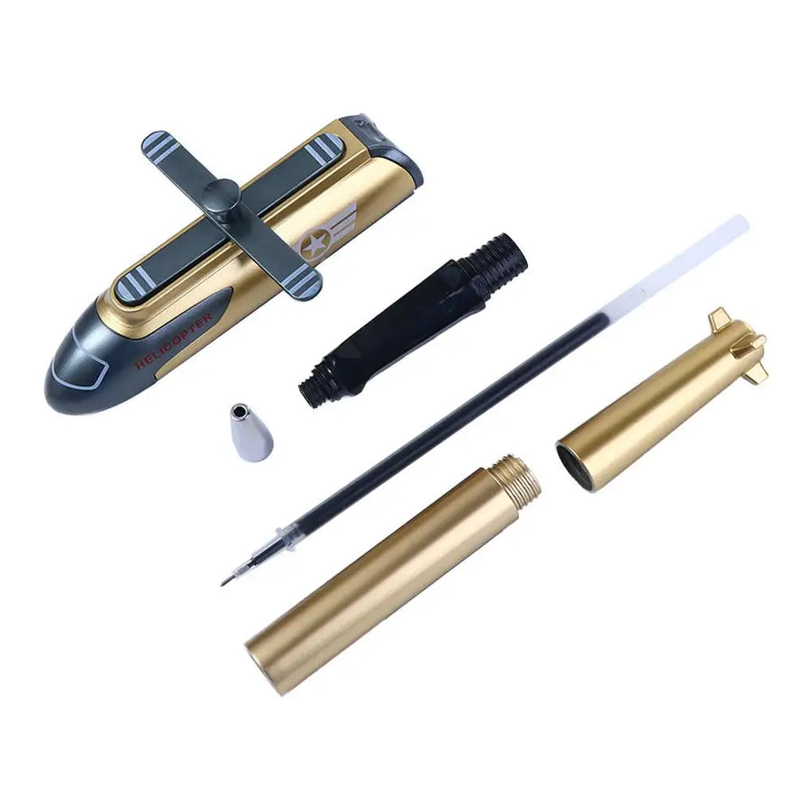 Airplane Shape Boy Exam Writing Tool Large Capacity Quick Dry Signature Pen School Supplies Ballpoint Pen Black Ink Gel Pen
