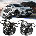 Solar Powered Rotation Helicopter Solar Aromatherapy Car Air Freshener Alloy Fragrance Auto Aroma Diffuser Interior Accessories