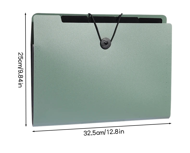 Three Colors Horizontal A4 Folder Students Office Business Trip Multi-layer Large Capacity 5/8/13 Layers Storage Organ Bag