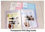 Office Document Organizer Folder A5 Display Book Transparent PVC Bag Document Storage B5 Paper Folder For Documents