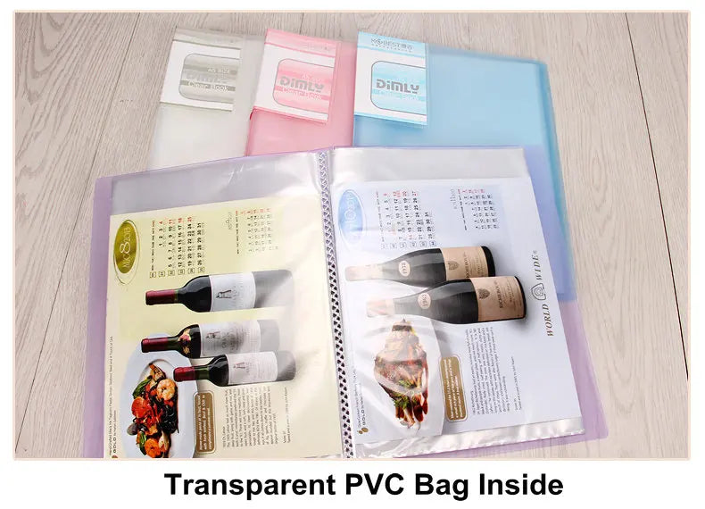 Office Document Organizer Folder A5 Display Book Transparent PVC Bag Document Storage B5 Paper Folder For Documents