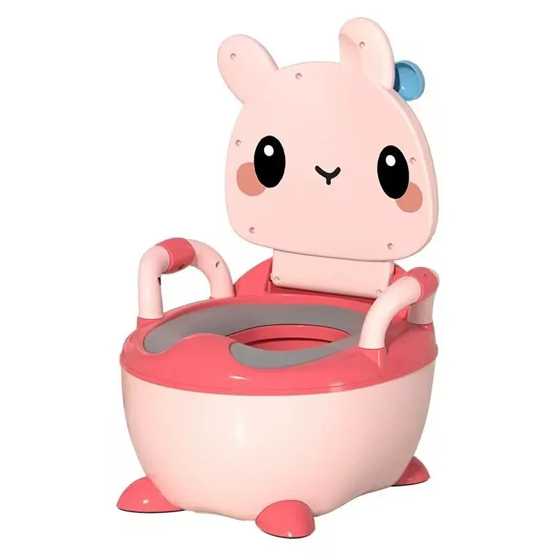 Children's Potty 1-6 Years Old Upgraded Cute Rabbit Baby Toilet Seat Baby Potty Portable Stool Boys & Girls Safe Trainer Seat WC