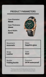 Pindu Horse Gambling Series Men's Full Automatic Mechanical Watch European Racing Roulette Entertainment Design Party Watch