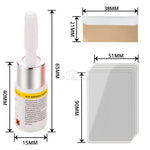 1/4/10X Car Windshield Cracked Repair Tool DIY Window Phone Screen Kit Restoration Curing Glue Auto Glass Scratch Crack Restore