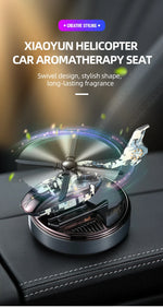 Car Solar Powered Rotation Helicopter Airplane Air Freshener Solar Helicopter Interior Perfume Trim Diffuser Rotary Aromatherapy