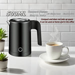 500ML Portable Travel Electric Kettle Tea Coffee Stainless Steel Water Boiler Pot For  Hotel Family Travel kitchen Smart kettle