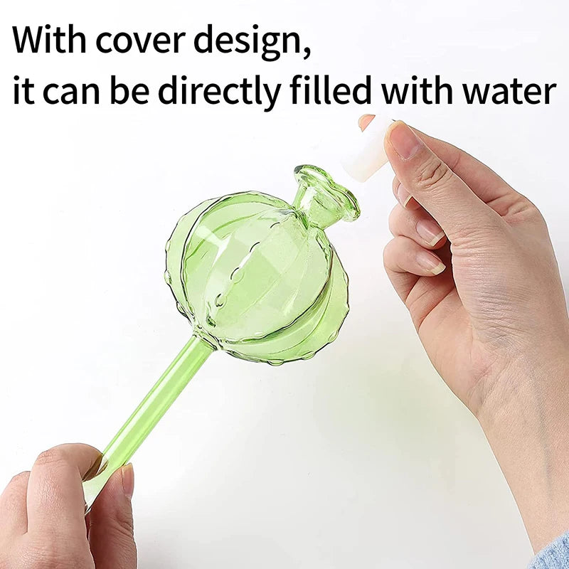 Glass Automatic Plant Watering Bulbs Shape Flower Plant Water Dripper Lightweight Houseplant Device Drip Irrigation System