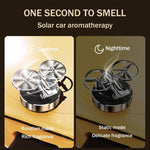 Solar Powered Rotation Helicopter Solar Aromatherapy Car Air Freshener Alloy Fragrance Auto Aroma Diffuser Interior Accessories