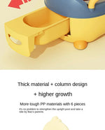 Potty Training Toilet for Kids Household Cute Cartoon Duck Soft Hard Cushion Clamshell Waist Guard Toilet Baby Toilet Supplies