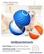 New Smart Pet Toy Ball Electric Interactive Game Automatic  Jumping Rolling Ball Rechargeable Moving Puppy Cat Entertainment Toy