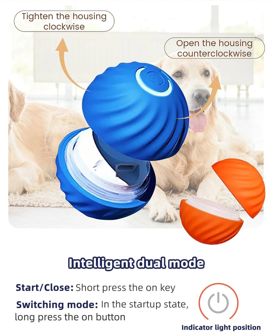 New Smart Pet Toy Ball Electric Interactive Game Automatic  Jumping Rolling Ball Rechargeable Moving Puppy Cat Entertainment Toy