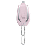 Mini Keychain Portable Charger 1500mAh Power Bank Ultra-Compact Battery Pack for Android IPhone Micro External Battery