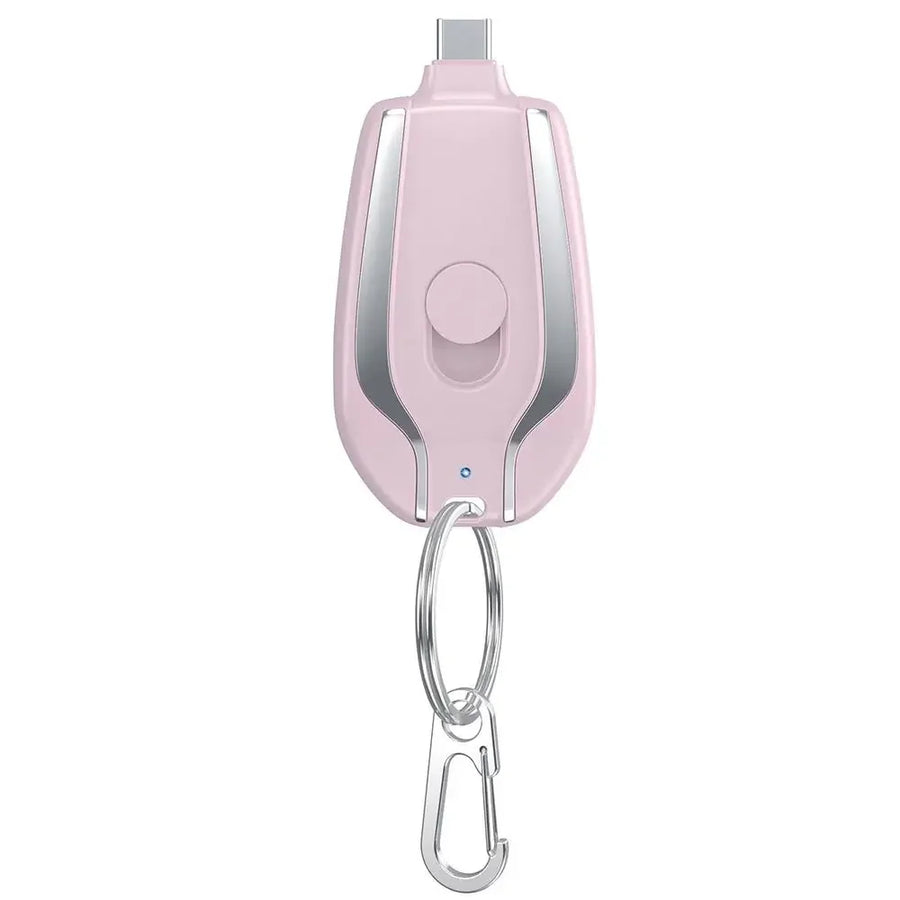 Mini Keychain Portable Charger 1500mAh Power Bank Ultra-Compact Battery Pack for Android IPhone Micro External Battery