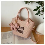 2025 New Designers' Bags - Popular Knitted Bags for Ladies, Casual and Versatile Beach Carry-Along Handbags and Tote Bags