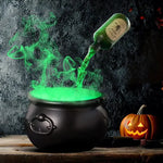 Halloween WitchCauldron with LED Light & Fog Mist Maker  Skeleton Decor for Spooky Hocus Pocus Party, Home, Halloween Party