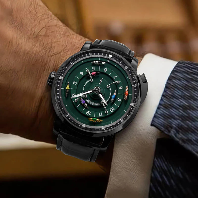 Pindu Horse Gambling Series Men's Full Automatic Mechanical Watch European Racing Roulette Entertainment Design Party Watch