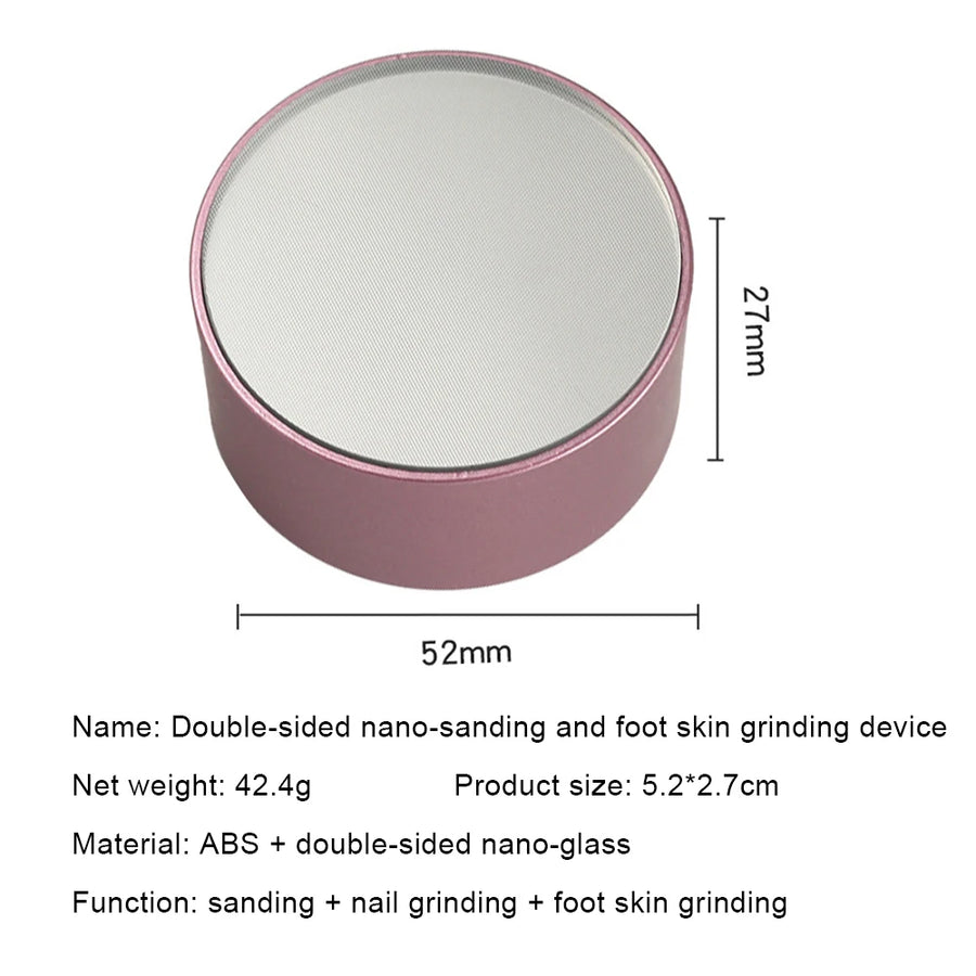 Nano Glass Foot Grinder Remove Dead Skin Calluses Foot Plate File Pedicure Tools Foot Hard Dead Skin Pedicure Scrubber Peeling