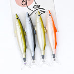 Pack of 6 Fish Pen Ballpoint Pens Novelty Fishing Pen 0.5mm Decor Party Dropsale