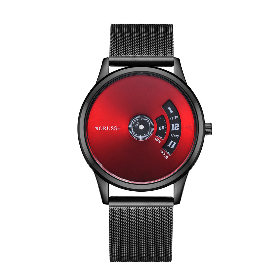 Student men's watch trend new red fashion durable cool handsome gentleman leisure business men's watch
