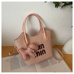 2025 New Designers' Bags - Popular Knitted Bags for Ladies, Casual and Versatile Beach Carry-Along Handbags and Tote Bags