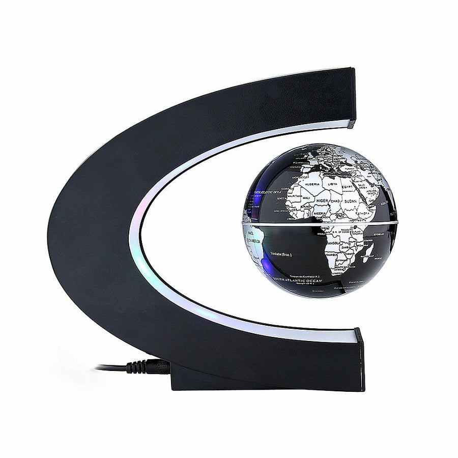 E2 LED World Map Globe Magnetic Levitation Floating Globe Antigravity Lamp Novelty Ball Light Birthday Home Room Decoration Gift
