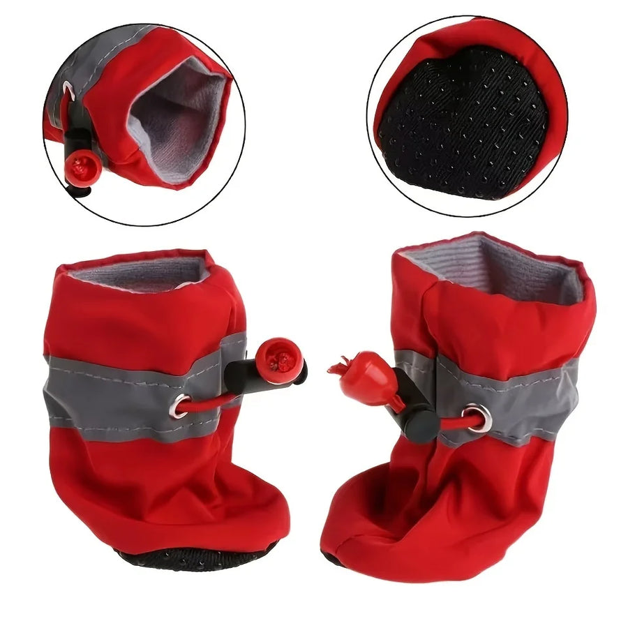 [Waterproof Soft Bottom Dog Boots] Pet Dog Shoes Puppy Outdoor Soft Bottom for Cat Chihuahua Rain Boots Waterproof Boots Perros