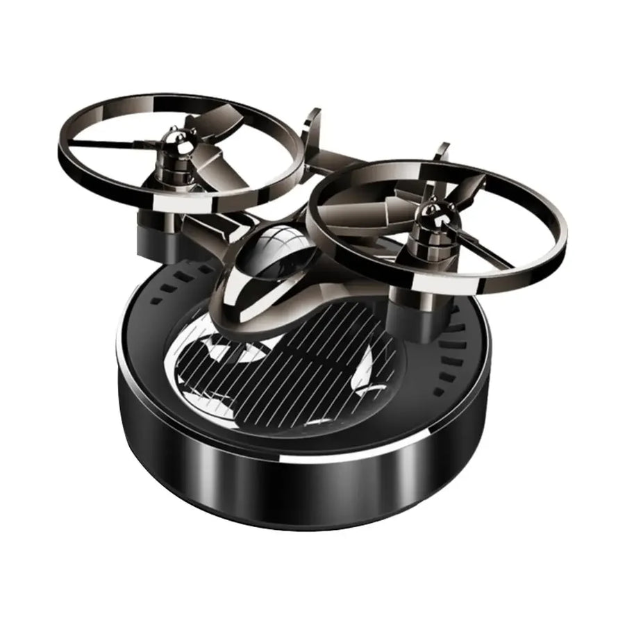 Solar Powered Rotation Helicopter Solar Aromatherapy Car Air Freshener Alloy Fragrance Auto Aroma Diffuser Interior Accessories