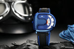 Trend Personality Novel U-Shaped Design Men Watch Creative Dial Rotating Pointer Fashion Watch Waterproof