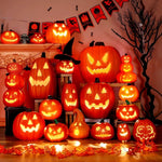 1Pc Decorative Pumpkin Halloween Props Lantern Decor Pumpkin Decoration Pumpkin Light Outdoor Halloween Decorationsation
