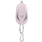 Mini Keychain Portable Charger 1500mAh Power Bank Ultra-Compact Battery Pack for Android IPhone Micro External Battery