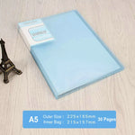 Office Document Organizer Folder A5 Display Book Transparent PVC Bag Document Storage B5 Paper Folder For Documents