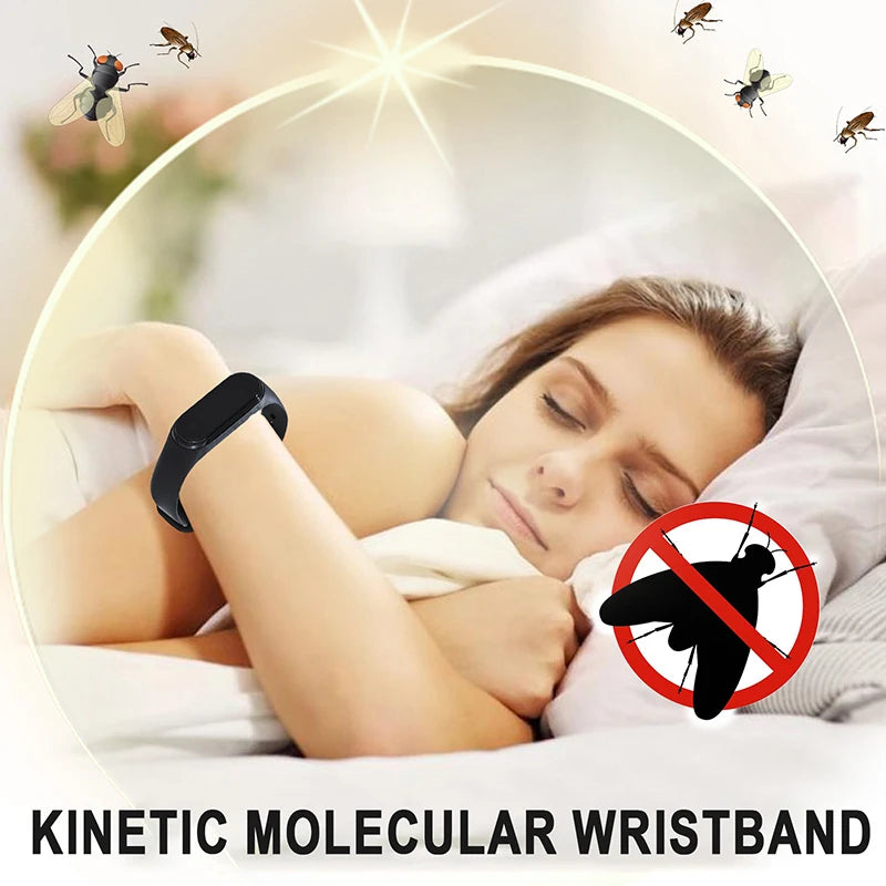 ‌Xiaomi Wearable Mosquito Repellent Unisex Wristband Physical & Ultrasonic Non-Chemical For Home & Outdoor Includes 2 Batteries