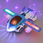 Electric Dancing Deformation Rotating Universal Police Toy Car Child Kid Girl Car Christmas Birthday Gift