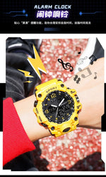 Men's Junior High School Student Fashion Trend Black Technology Sports Glow Men's Electronic Watch