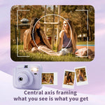 Portable Instant Camera Striped Woven Bag And Photo Paper Set With Five Shooting Modes Suitable for Beginners When Taking Photos