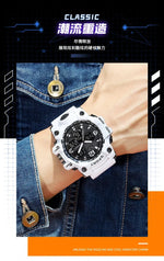Men's Junior High School Student Fashion Trend Black Technology Sports Glow Men's Electronic Watch