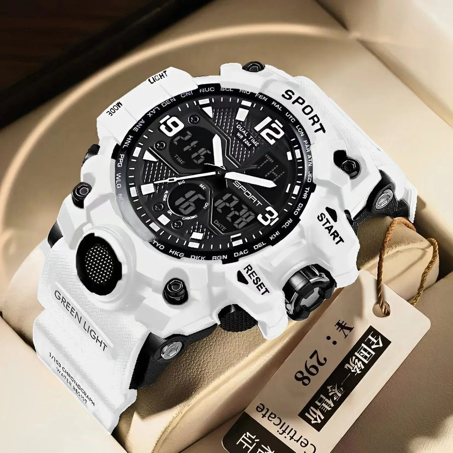 Men's Junior High School Student Fashion Trend Black Technology Sports Glow Men's Electronic Watch