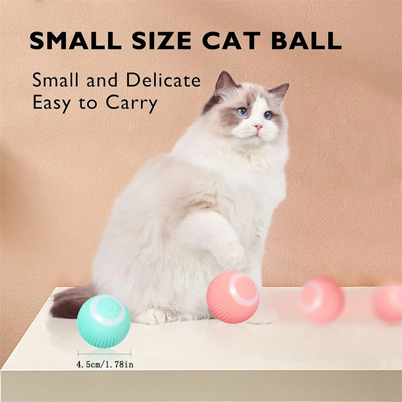 Smart Cat Toys Balls Automatic Interactive Pet Electric Rolling Teaser USB Rechargeable Kitty Moving Bouncing ball Mouse Car toy
