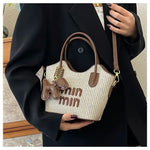 2025 New Designers' Bags - Popular Knitted Bags for Ladies, Casual and Versatile Beach Carry-Along Handbags and Tote Bags