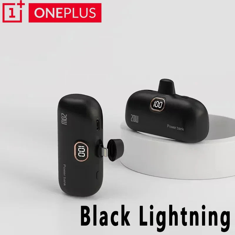 OnePlus 300000mAh Wireless CCC Certification Power Bank Capsule Mobile Power Supply Emergency Fast Charging External Battery